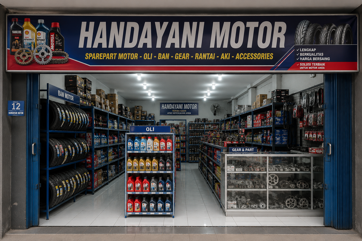 Sparepart Motor Berkualitas - HANDAYANI MOTOR